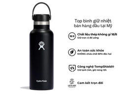 Bình giữ nhiệt Hydro Flask 18 Oz Standard Flex Cap có nắp xoay