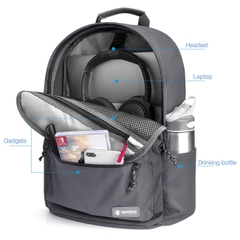 Balo TOMTOC (USA) Unisex travel laptop 13″14″ GRAY A71-E01G01 - BH Cao Cấp