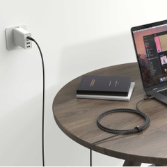 Cáp USB-C To USB-C 2m HYPERDRIVE Video, Data And Charging 10Gbps/100W HD-CBG601