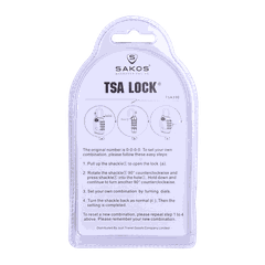 Ổ Khóa Số Vali Chuẩn An Ninh Quốc Tế TSA SAKOS 008 Tối Đa Bảo Mật