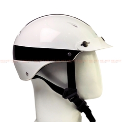 Mũ bảo hiểm 1/2 đầu ĐỨC HUY Xteen 308 size lớn - MBH nửa đầu có khe thông gió, chuẩn an toàn, chịu va đập