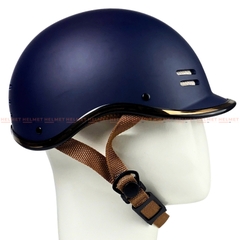 Mũ bảo hiểm cá heo 1/2 đầu SOVAX viền vàng - Gọn nhẹ, thoáng khí, MBH nửa đầu Hoằng Đạt thời trang