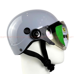 Mũ bảo hiểm 1/2 đầu có kính SOVAX S01K - MBH nửa đầu kính ngoài an toàn, gọn nhẹ, nhiều màu, che nắng gió