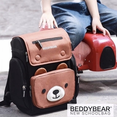 Balo Chống Gù BEDDYBEAR Cho Bé Tiểu Học Thỏ Pipi Màu Nâu BJX-XS-001-NAU