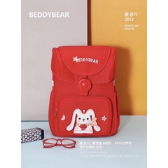 Balo Tiểu Học Chống Gù BEDDYBEAR Schoolbag Thỏ Đỏ Cho Bé Từ 6 Tuổi BF-THO