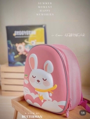 Balo Mẫu Giáo Chống Thất Lạc Cho Bé Gái BEDDYBEAR Thỏ Hồng ZS-THO