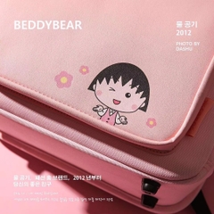 Balo Tiểu Học Chống Gù BEDDYBEAR Royal Chibi Maruko Hồng Cho Bé GZ-HONG