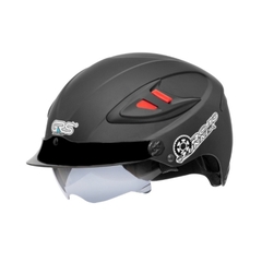 Mũ bảo hiểm 1/2 đầu kính âm GRS A966 - MBH nửa đầu 1 kính chắn gió, lòng nón sâu, lót tháo rời, chịu va đập