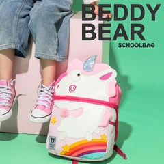 Balo Tiểu Học Chống Gù BEDDYBEAR Cute Bag Họa Tiết Kỳ Lân Unicorn Cho Bé Gái YE-KYLAN