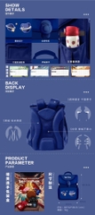 Balo Tiểu Học Chống Gù BEDDYBEAR Schoolbag Hành Tinh Xanh Cho Bé BF-HANHTINH