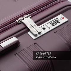 Vali Kéo Nhựa PP MR VUI 211 Xách Tay 20 Inch Gọn Nhẹ, Thời Trang