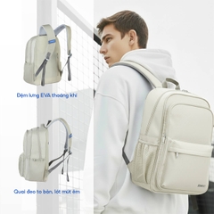 Balo laptop 15.6 inch STARGO Famil chất vải trượt nước, bền màu, siêu nhẹ, quai đeo thoáng khí