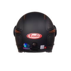 Mũ Bảo Hiểm Andes 3/4 đầu Có Kính 3S382H-Tem Nhám-K131