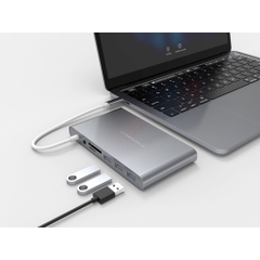 Cổng Chuyển Đổi HYPERDRIVE ULTIMATE 11 Cổng USB-C HUB Cho MacbookPro/Laptop/PC - GN30