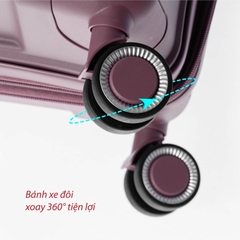 Vali Kéo Nhựa PP MR VUI 211 Xách Tay 20 Inch Gọn Nhẹ, Thời Trang