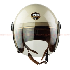 Mũ bảo hiểm 3/4 đầu có kính HPRO HP04K unisex - MBH hiện đại, tối giản, chuẩn an toàn, form ôm gọn nam nữ