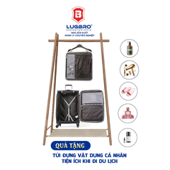 Vali kéo vải LUGBRO Air Pro 2.6kg size 24inch - Nhẹ nhất thế giới, Khóa TSA chuẩn Hoa Kỳ, bảo hành trọn đời
