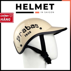 Mũ bảo hiểm lưỡi trai khoét đuôi 1/2 đầu LH Brabas 1938 - MBH kết nửa đầu nữ gọn nhẹ, năng động, che nắng