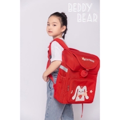 Balo Tiểu Học Chống Gù BEDDYBEAR Schoolbag Thỏ Đỏ Cho Bé Từ 6 Tuổi BF-THO