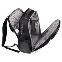 Balo doanh nhân laptop 15.6 inch SAKOS Impona mở rộng 90 độ có cổng sạc USB, tag tên, đai gài cần kéo vali