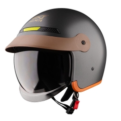 Mũ bảo hiểm 3/4 đầu GXT 139 kính âm - MBH chuẩn an toàn, tích hợp dải phản quang, phong cách retro, cá tính