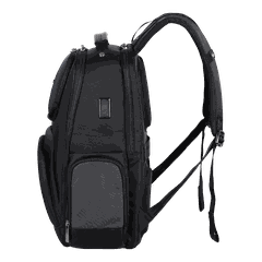 Balo doanh nhân laptop 15.6 inch SAKOS Impona mở rộng 90 độ có cổng sạc USB, tag tên, đai gài cần kéo vali