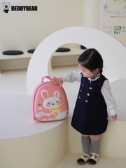 Balo Mẫu Giáo Chống Thất Lạc Cho Bé Gái BEDDYBEAR Thỏ Hồng ZS-THO