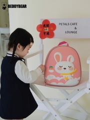 Balo Mẫu Giáo Chống Thất Lạc Cho Bé Gái BEDDYBEAR Thỏ Hồng ZS-THO