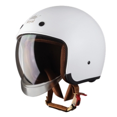 Mũ bảo hiểm 3/4 đầu kính âm ROYAL M139 trơn - MBH giấu kính unisex chuẩn an toàn, chịu va đập mạnh