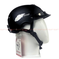 Mũ bảo hiểm 1/2 đầu không kính ANDES 3S108 có hoa dành cho nữ - MBH nửa đầu nhỏ gọn cứng cáp, chống va đập