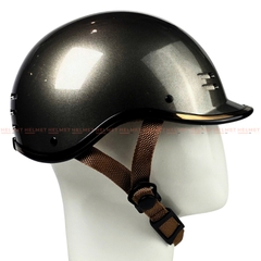 Mũ bảo hiểm cá heo 1/2 đầu SOVAX viền vàng - Gọn nhẹ, thoáng khí, MBH nửa đầu Hoằng Đạt thời trang