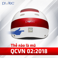 Nón Bảo Hiểm 1/2 Đầu Không Kính PROTEC DISCO Cao Cấp, An Toàn, Phối 2 Màu Thời Trang