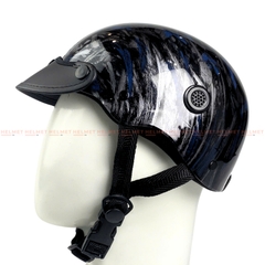 Mũ bảo hiểm 1/2 đầu mỏ da MINHO sơn nhúng brush splash - MBH nửa đầu nam nữ gọn nhẹ, thoáng khí, hiện đại