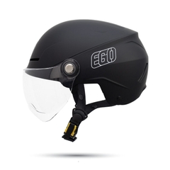 Mũ bảo hiểm 1/2 đầu EGO E-23 có kính vòng đầu lớn - MBH nửa đầu thoáng khí, an toàn, có núm điều chỉnh size