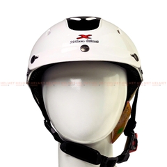 Mũ bảo hiểm 1/2 đầu ĐỨC HUY Xteen 308 size lớn - MBH nửa đầu có khe thông gió, chuẩn an toàn, chịu va đập