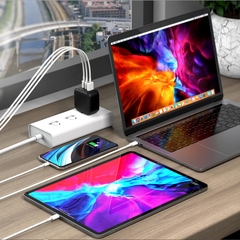 Sạc Đa Cổng PD/QC3.0 66W Và PPS 45W HYPERJUICE GaN Charger (2C1A) Nhỏ Nhất Thế Giới HJ265