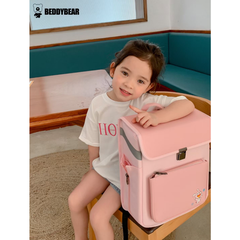Balo Chống Gù Lưng Cho Bé Vào Lớp 1 Trở Lên Beddy Bear Royal Doraemon Hồng