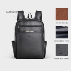 Balo da công sở laptop 15.6 inch unisex FADODA FBA27 - Thanh lịch, chống thấm, không bong tróc, nhiều ngăn