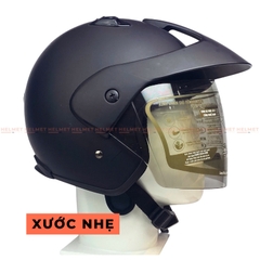 Mũ bảo hiểm 3/4 đầu có kính ASIA MT121 tem thể thao - MBH mô tô phượt 1 kính dày êm, chắc chắn, an toàn