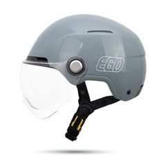 Mũ bảo hiểm 1/2 đầu EGO E-22 có kính - MBH nửa đầu cứng cáp, thoáng khí, có núm tăng chỉnh size linh hoạt