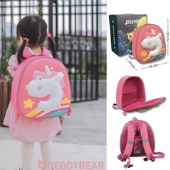 Balo Mẫu Giáo Chống Thất Lạc Cho Bé Gái BEDDYBEAR Kỳ Lân Unicorn Hồng ZS-KYLAN