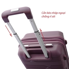Vali Kéo Nhựa PP MR VUI 211 Xách Tay 20 Inch Gọn Nhẹ, Thời Trang