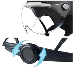 Mũ bảo hiểm 1/2 đầu EGO E-22 có kính - MBH nửa đầu cứng cáp, thoáng khí, có núm tăng chỉnh size linh hoạt