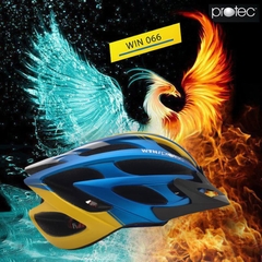 Mũ Bảo Hiểm Xe Đạp Cao Cấp PROTEC WIN 066, Siêu Phẩm Phượng Hoàng Lửa, Thời Trang, Cá Tính