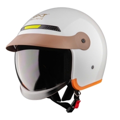 Mũ bảo hiểm 3/4 đầu GXT 139 kính âm - MBH chuẩn an toàn, tích hợp dải phản quang, phong cách retro, cá tính