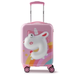 Vali Kéo Nhựa Cho Bé BEDDYBEAR In Hình Dập Nổi 3D Sư Tử Size Xách Tay 17 inch BJX-LV-001-SUTU