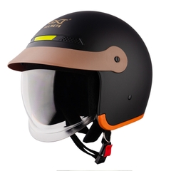 Mũ bảo hiểm 3/4 đầu GXT 139 kính âm - MBH chuẩn an toàn, tích hợp dải phản quang, phong cách retro, cá tính