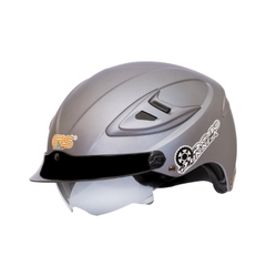 Mũ bảo hiểm 1/2 đầu kính âm GRS A966 - MBH nửa đầu 1 kính chắn gió, lòng nón sâu, lót tháo rời, chịu va đập