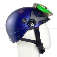 Mũ bảo hiểm 1/2 đầu có kính SOVAX S01K - MBH nửa đầu kính ngoài an toàn, gọn nhẹ, nhiều màu, che nắng gió