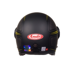 Mũ Bảo Hiểm Andes 3/4 đầu Có Kính 3S382H-Tem Nhám-K131